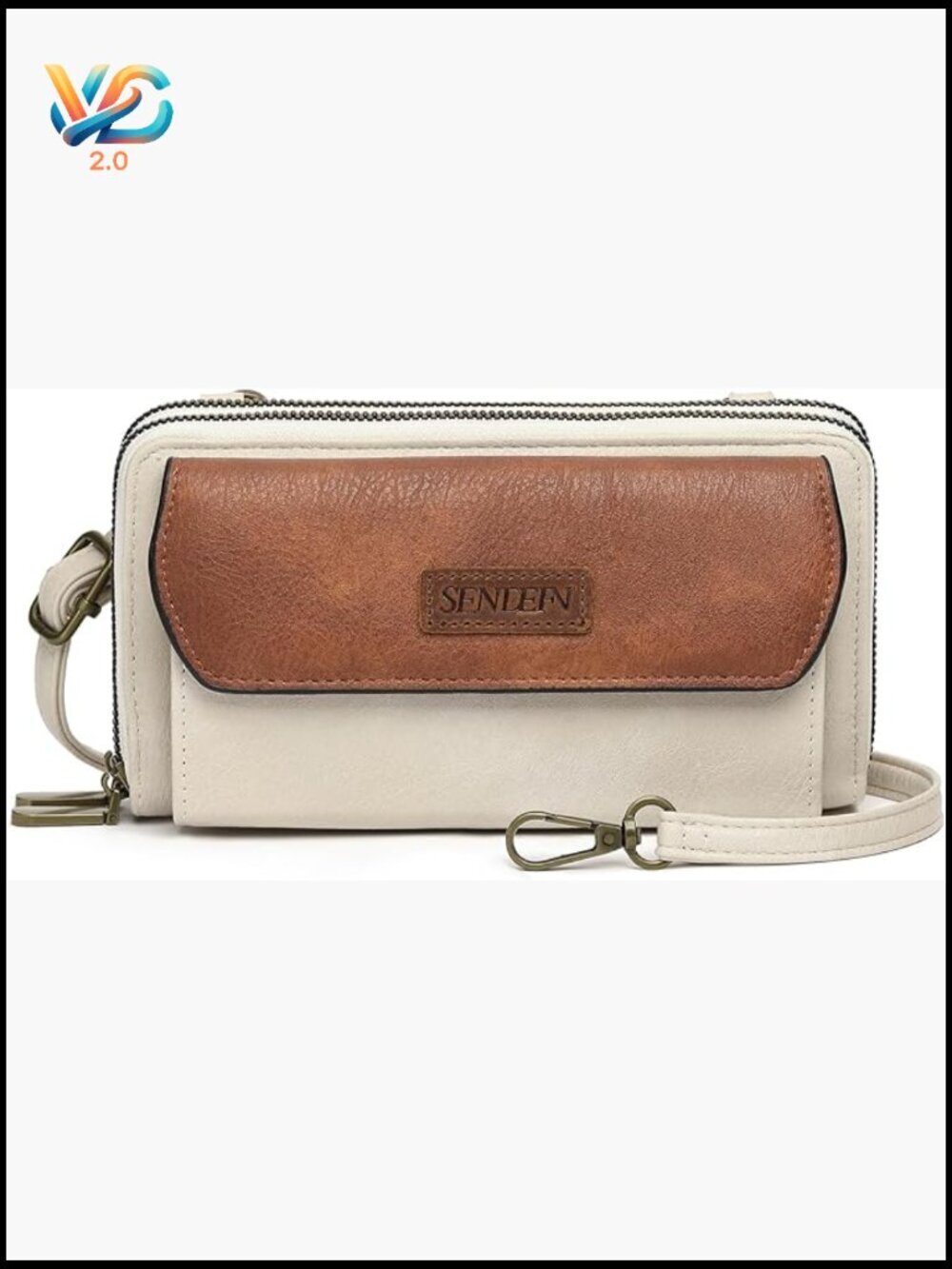 Small Vegan Leather Crossbody Phone Bag Handbag with Card Slots